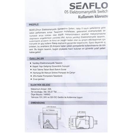 Sintine Otomatiği Seaflo / 12-24 Volt-25 Amper